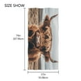 thumbnail image 4 of Ryvnso A Highland Cow Oversized Beach Towel Microfiber Bath Blankets Swimming Fitness 37" x 74", 4 of 5