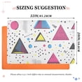 thumbnail image 6 of Yayeee Doormat for Indoor Entrance 32" x 20" Non Slippery Floor Rug, Pink Simple Shapes, 6 of 8