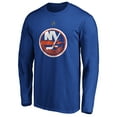 thumbnail image 2 of Men's Fanatics Mathew Barzal Royal New York Islanders Authentic Stack Name & Number Long Sleeve T-Shirt, 2 of 3