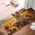 thumbnail image 4 of Pofeuu Pastoral Sunflower Corgi Print Flannel Doormats Rug16"x24"Rug Washable Doormats Indoor Outdoor Rugs for Layered Front Door Mats, Porch, Kitchen, Entryway, 4 of 7