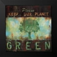 thumbnail image 2 of Pasion, Wani 15x15 Black Modern Framed Museum Art Print Titled - Green Planet, 2 of 5