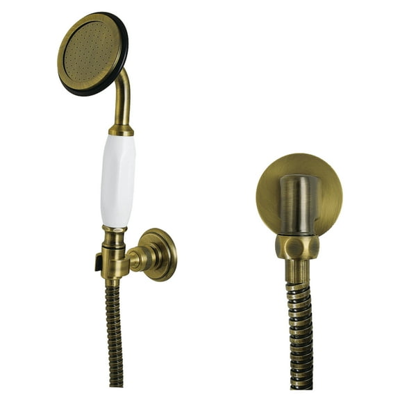 Kingston Brass KX10203SE Vintage Hand Shower Kit, Antique Brass