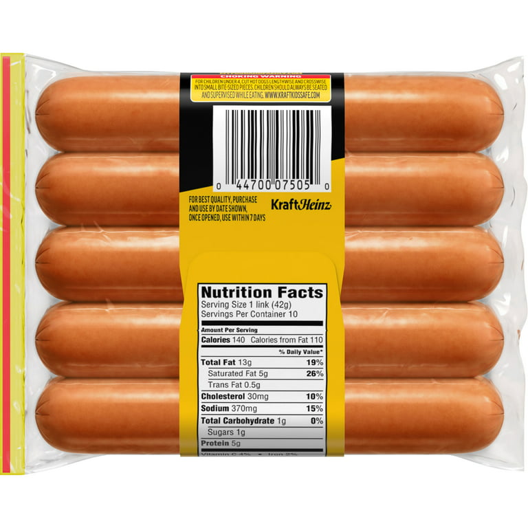 Oscar Mayer Classic Uncured Beef Franks Hot Dogs, 10 Ct Pack - Walmart.Com