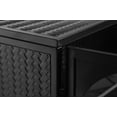 thumbnail image 7 of Wall Cabinet with Featuring Three-tier Storage, Wall Cabinet with Characteristic Woven Pattern,Black, 7 of 7