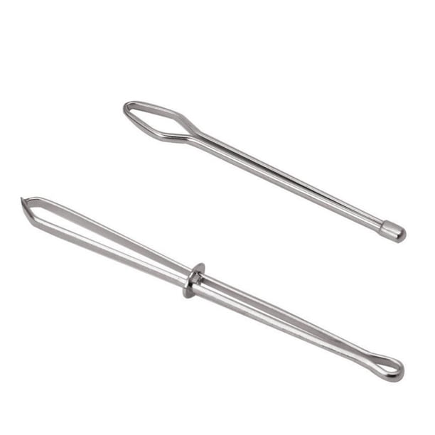 2 uds Bodkin de acero inoxidable desgaste cuerda elástica enhebradores guía herramientas de uso Ndcxsfigh Libre de BPA