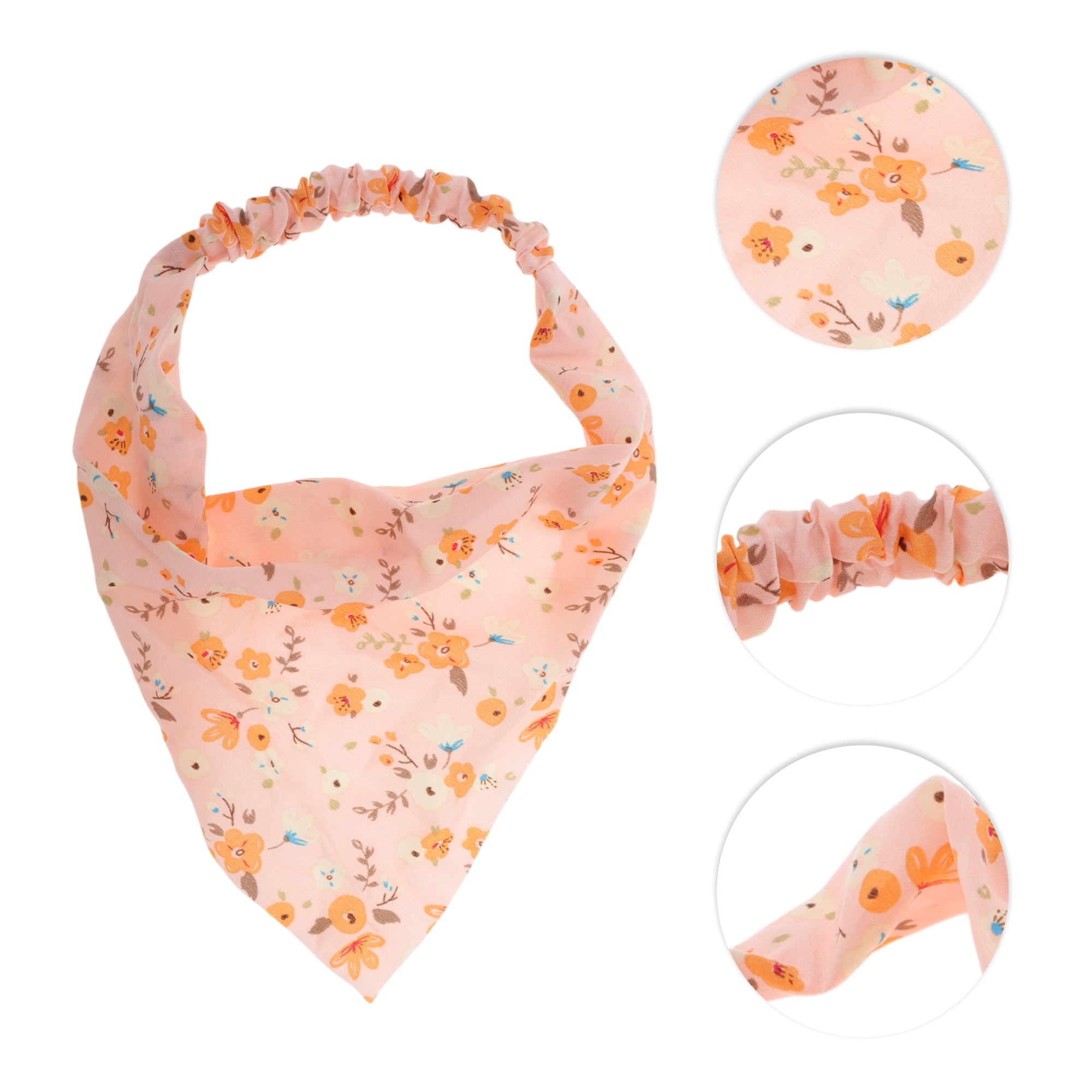 Unique Bargains 1pc Stylish Fashion Floral Headwrap for Any Occasion Pink
