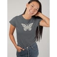 thumbnail image 2 of Daisy Butterfly T-Shirt Women -Image by Shutterstock, Female Medium, 2 of 4