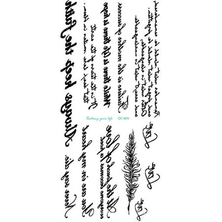 Waterproof English Letter Tattoo Sticker Waterproof Personality 3D Tattoo Sticker Fashion Temporary Tattoo | Walmart Canada Waterproof English Letter Tattoo Sticker Waterproof Personality 3D Tattoo Sticker Fashion Temporary Tattoo | Walmart Canada