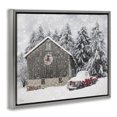 thumbnail image 3 of Stupell Industries Rustic Lodge Snow Covered Farm Scene Gray Floating Frame Canvas Art, 31 x 25, by Lori Deiter, 3 of 8