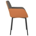 thumbnail image 3 of vidaXL Dining Chairs 2 pcs Dark Grey Fabric and Faux Leather, 3 of 5