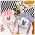 thumbnail image 2 of Bolso de hombro de felpa de dibujos animados de Disney, bolso de felpa de Mickey, bolso de mensajero de Anime peludo, bolso cruzado informal, mochila peluda Kawaii, 2 of 3