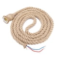 thumbnail image 3 of 1.5M E27 Base Vintage Hanging Hemp Rope For Light Retro Lamp Ceiling Pendant 1 Head, 3 of 8