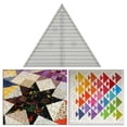thumbnail image 5 of Quilting Ruler Triangle Acrylic Quilting Ruler Fabric Cutting Ruler Clear Mark 9, 5 of 6