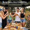 thumbnail image 4 of 13ft Hexagonal Pop-Up Gazebo with Mosquito Netting, 210D Polyester Canopy Tent for Patio, Backyard & Parties, 4 of 5
