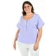 thumbnail image 1 of Blusa con cierre Roman Fashion Tallas Extras 017 Lila 42, 1 of 7