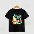 thumbnail image 2 of THDHVS Boys Summer T-shirts,Toddler Casual Tops,Short Sleeve Crew Neck Boys T-Shirt with Chest Print Soft Cotton Shirts Black 2-3 Years, 2 of 4