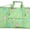 Green Bird, variant on 21 Inch Fashion Print Shoulder Strap Overnight Carry On Duffle Bag - Personalization Green Bird
