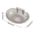 thumbnail image 3 of Fufafayo Soap Box Rack Bathroom Soap Box Non Perforated Soap Dish Holder, Adhesive Wall Mounted Soap Tray Organizer for Shower Kitchen Sink, Plastic Draining Soap Container, 3 of 6