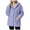 Purple, variant on UngA Women's Coat Casual Fleece Shearling Zipper Coats Warm Winter Oversized Outwear Jackets Women's Jackets Light Blue,XXL