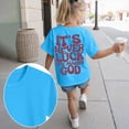 thumbnail image 2 of NOLDARES Girls Short Sleeve T Shirts Athletic Crewneck Basic Tees for Kids(Sky Blue,9-10 Years), 2 of 6