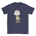 thumbnail image 3 of Camiseta oficial de Peanuts Charlie Brown Anxieties Snoopy para hombre, ropa de algodón, divertida camiseta de manga corta con cuello redondo, camiseta de talla grande, 3 of 5