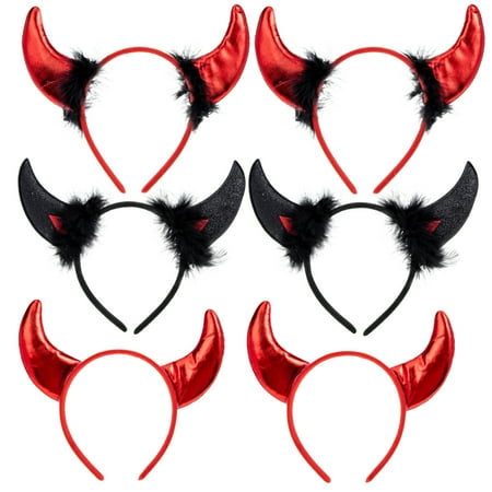 

6Pcs Horn Headband Halloween Horn Decoration Halloween Horn Decor Halloween Party Decor