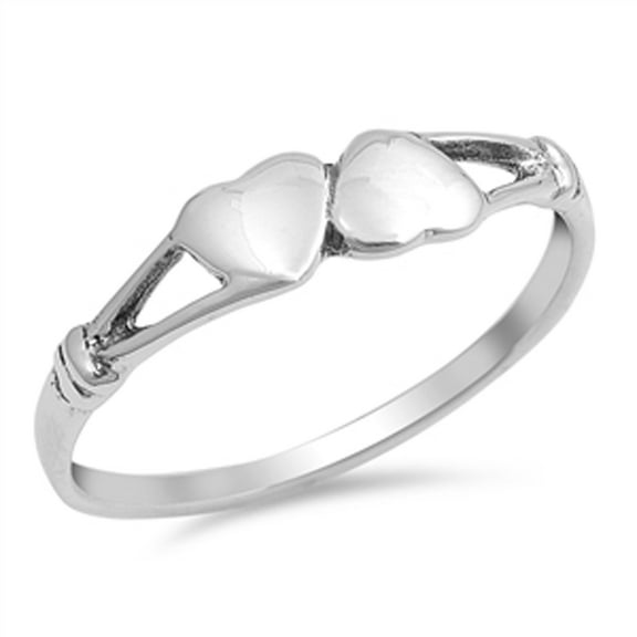 Infinity Heart Purity Promise Love Ring .925 Sterling Silver Band Jewelry Female Male Unisex Size 5