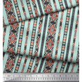 thumbnail image 3 of Soimoi Polyester Crepe Fabric Ikat Southwestern Printed Fabric 1 Yard 42 Inch Wide, 3 of 3