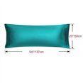 thumbnail image 6 of Unique Bargains 2 Pack Polyester Satin Body Pillow Cover 20" x 54" Blue, 6 of 7