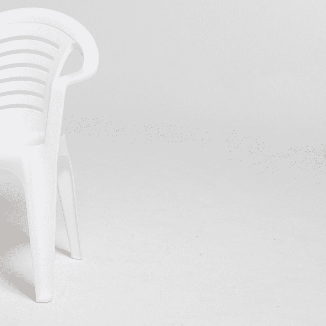 Sanchia White Plastic Chair for Adults - Durable Outdoor Seating
