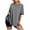 Grey, variant on ZVAVZ Womens Dressy Tops,Ladies Oversized Solid Color Tops Short Sleeve Crewneck T-Shirts Comfort Casual Sports Shirts for Women Blue,XXL