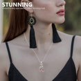 thumbnail image 2 of Ballet Shoe Necklace Crystal Necklace Rhinestones Clavicle Chain Women Jewelry Gift, 2 of 4