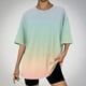 thumbnail image 1 of Fiudx Liquidación de Ofertas Flash Camiseta de Manga Corta con Cuello Redondo y Hombros Caídos para Mujer, 1 of 3