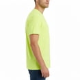 thumbnail image 3 of Hanes Essential-T T-Shirt, High-Vis Men’s Cotton/Poly Safety Green Short Sleeve Classic Tee, 1 Pack, Sizes S-5XL, 3 of 4