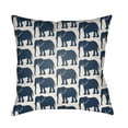 thumbnail image 1 of Surya LOTA-ELPH2-1818 Lolita 18" Wide Square Novelty Elephants Polyester Outdoor Accent, 1 of 7