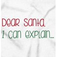 thumbnail image 2 of Christmas Dear Santa I Can Explain Romper Boys or Girls Infant Baby Brisco Brands 24M, 2 of 6