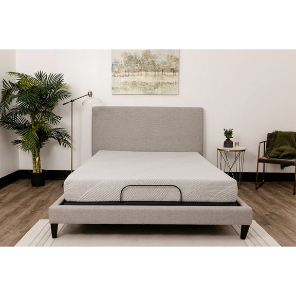Sleep Comfort Tight Top Mattress - 8 Inch Gel Foam Full Firm With Convoluted And Support Cover Memory Removable