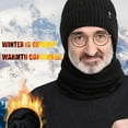 thumbnail image 2 of Men's Winter Knitted Warm Hats Soft Stretch Ear Protection Thickened Knitted Wool Cap Beanie Suitable For Cold Weather Gray, 2 of 6