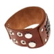 thumbnail image 1 of Pulsera de cuero Hugo Punk para hombre marrón, 1 of 10