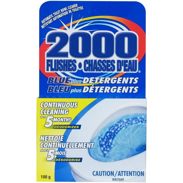 2000 Flushes Blue + Detergent