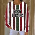thumbnail image 2 of HAiming Chandail de Noël pour Femmes Imprimé Xmas Manches Longues Col Rond Décontracté Blouse Tendance, 2 of 6