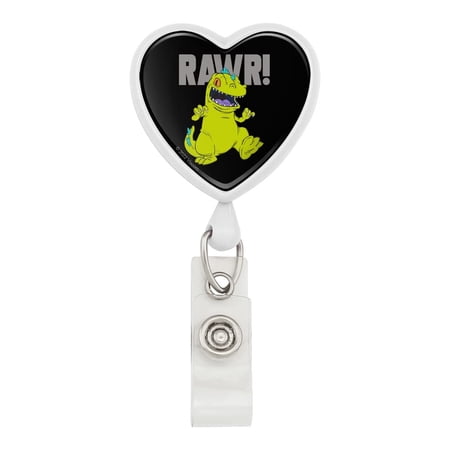 Rugrats Reptar Rawr! Heart Lanyard Retractable Reel Badge ID Card Holder