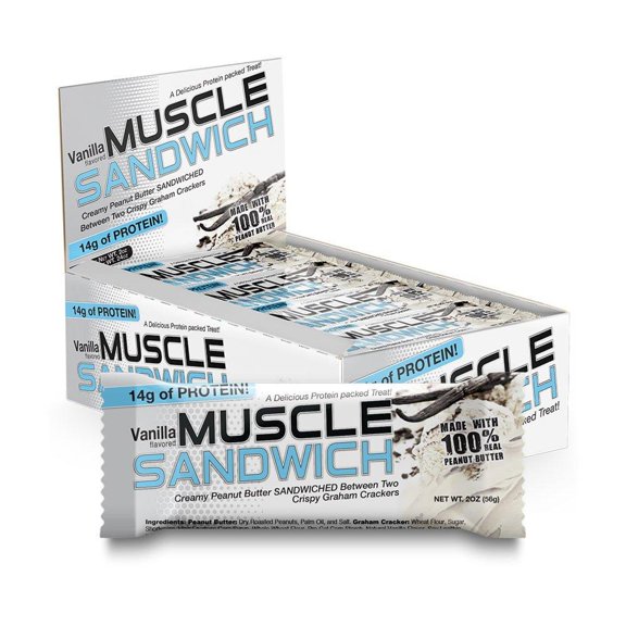 Barras de proteína Muscle Foods Muscle Sandwich 12 Barras Muscle Foods Muscle Sandwich