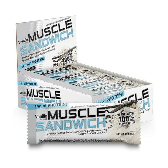 Barras de proteína Muscle Foods Muscle Sandwich 12 Barras Muscle Foods Muscle Sandwich