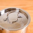 thumbnail image 5 of Triply Stainless Steel Textured Saucepan With Steel Lid - 1500ml, Silver | Induction Safe Sauce Pot With Lid For Milk, Tea Or Coffee - Perfect For Boiling, Heating & Simmering, 5 of 5