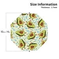 thumbnail image 3 of Balery 4 Pcs Avocado Doing Sportleather Coasters Set, Drink Table Cup Coasters For Living Room Kitchen Coffee Decor, 3 of 9