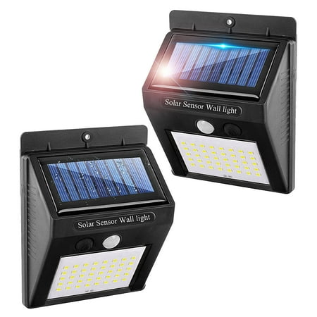 

LED Solar Lights Outdoor Waterproof with Motion Sensor - 200lm Solar Motion Lights Outdoor IP65 Waterproof Solar Powered Lights Easy-to-Install for Front Door Yard Garage Garden Patio Deck 2Pack