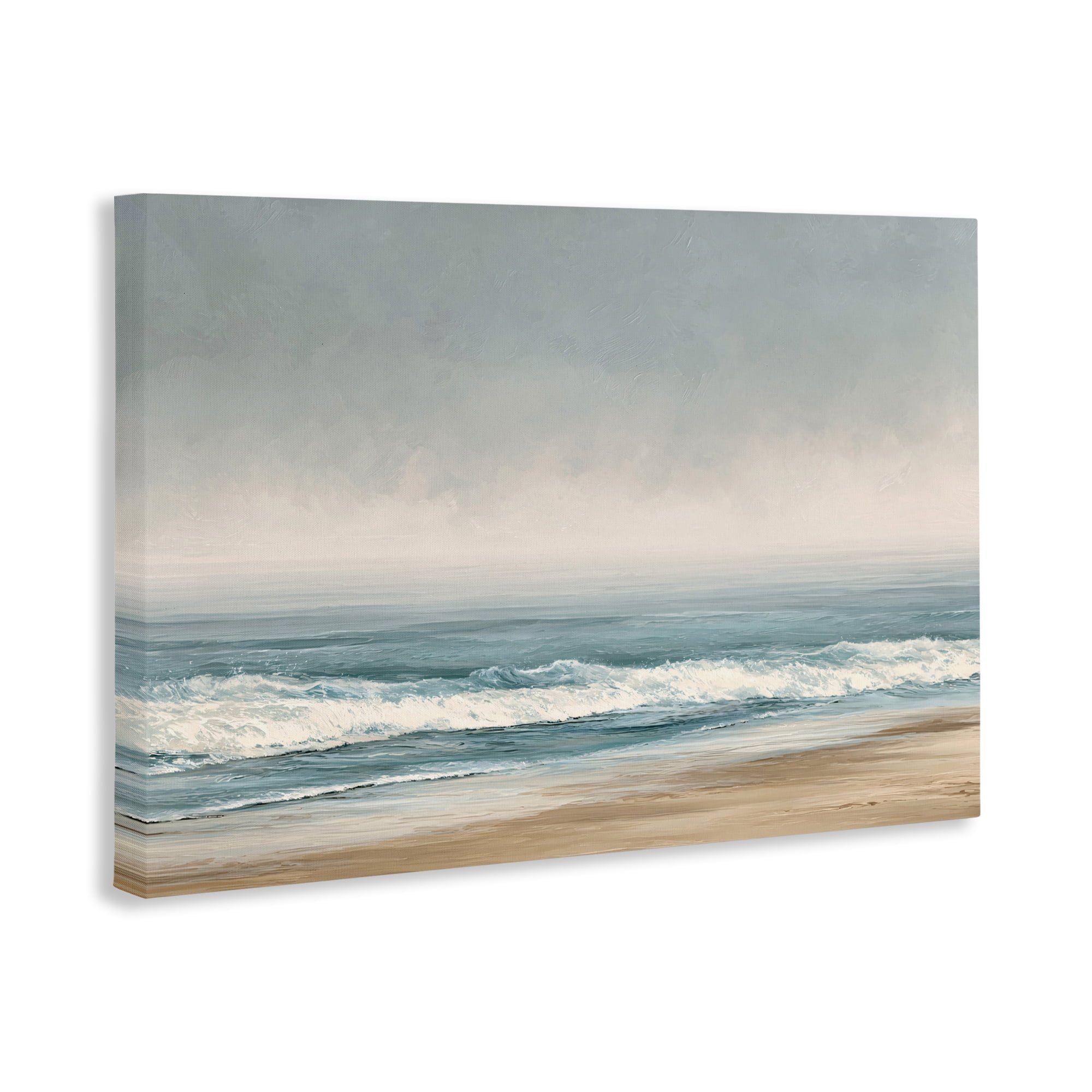 Stupell Industries Tranquil Mist Beachscape Canvas Wall Art, design by Jacky Ngan