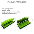 thumbnail image 4 of 4 Holes Adjustable Mushroom Hole Punch for Disc Bound Notebook Planner Paper Cutter A4 A5 A6 Notebook Scrapbooking Tool, 4 of 7