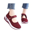thumbnail image 3 of LTTVQM Women's Mary Jane Flats Lightweight Breathable 2026 Summer Cutout Design Mesh Running Walking Shoes for Casual Comfortable Sneakers Deep Red 39(US-7.5), 3 of 5